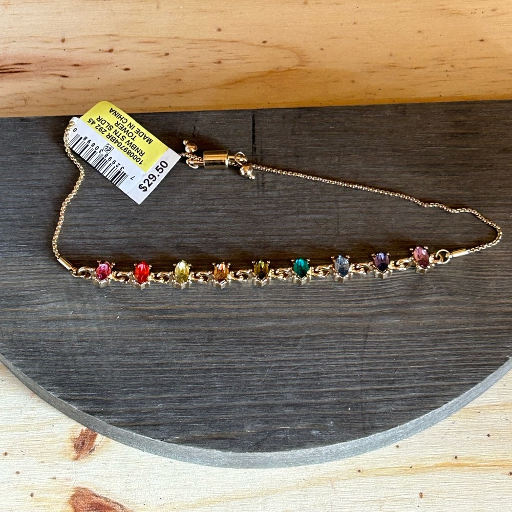 Women’s Rainbow jeweled fashion bracelet Mothers Day Sale!!!